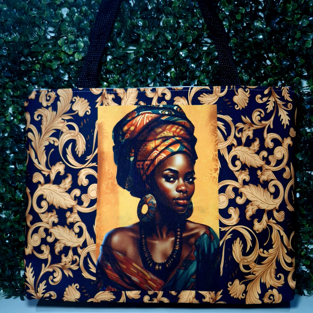 Bolsa Afro Feminina Grande Brasil Moda Verão Alça Reforçada; Dobrável e Impermeável