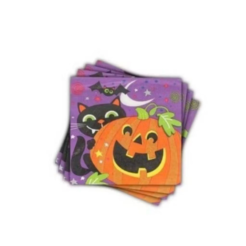 GUARDANAPO HALLOWEEN | PACOTE COM 20 FOLHAS | MODELOS SORTIDOS | MATERIAL: PAPEL | TAMANHO: 16,5CMx16,5CM | TOALHA