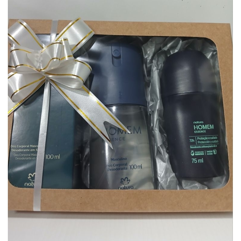 Kit Presente - Deo Corporal Homem Essence + Desodorante roll-on Homem Essence - Natura