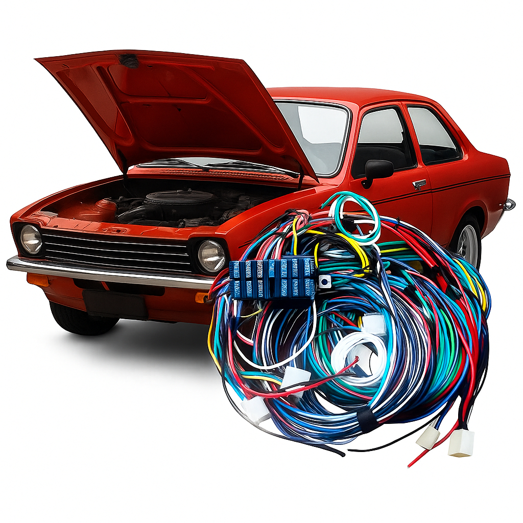 Chicote Elétrico Automotivo Completo Chevette / Chevette até 1989 – Pronto para Instalar