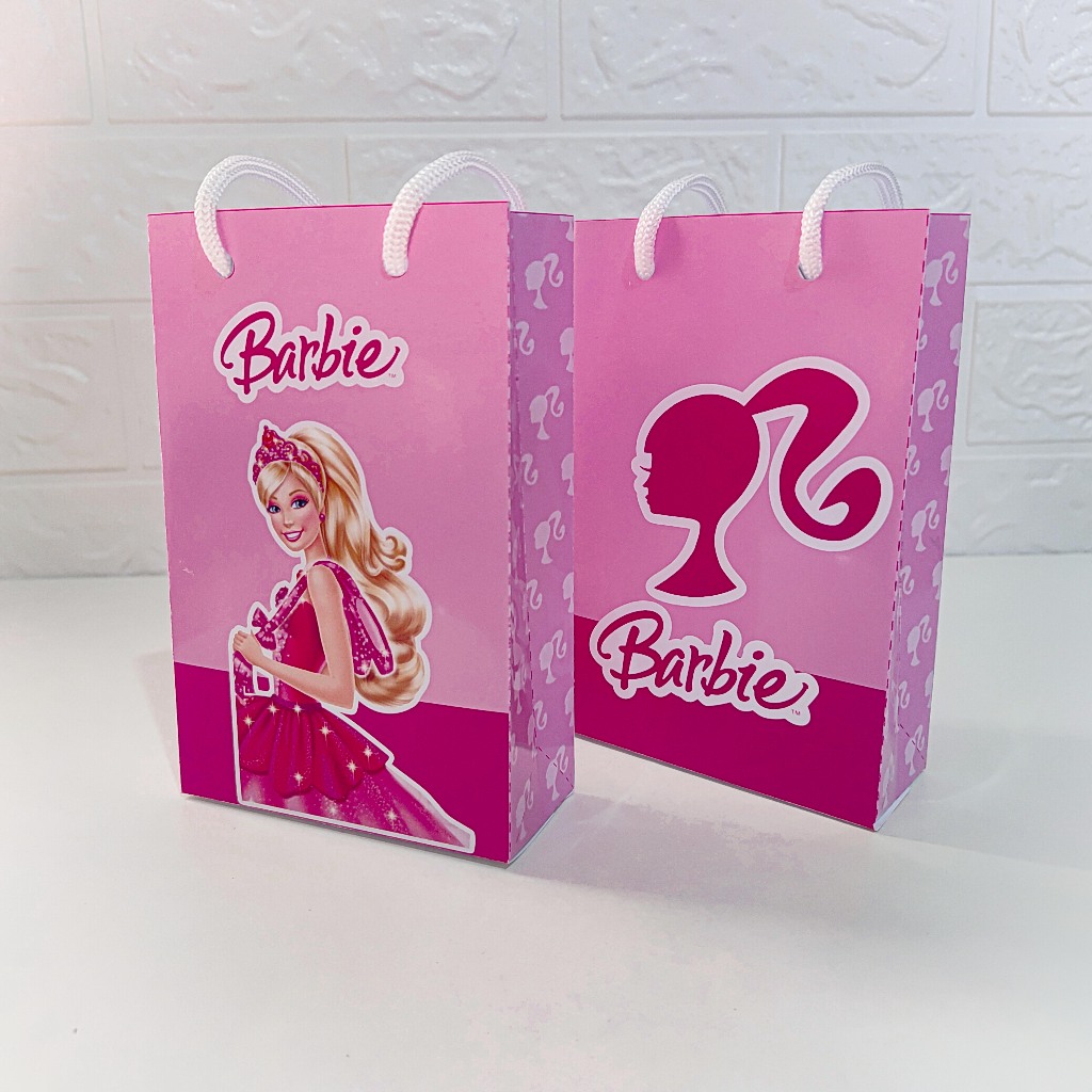 PEGUE E MONTE - Sacolinha Surpresa - Barbie - Aniversário Lembrancinhas Personalizados Sacola Doce