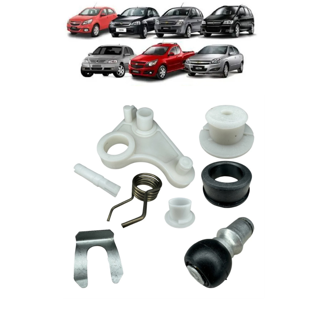Kit Parcial Alavanca Do Cambio Cabo Marchas E Trambulador Gm Celta Corsa Astra