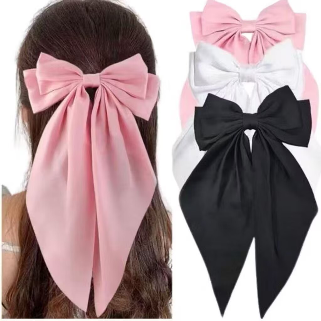 1/2/3/6unidades Laço Cabelo Grande Presilha Moda Lindos — imagem 2 de 2