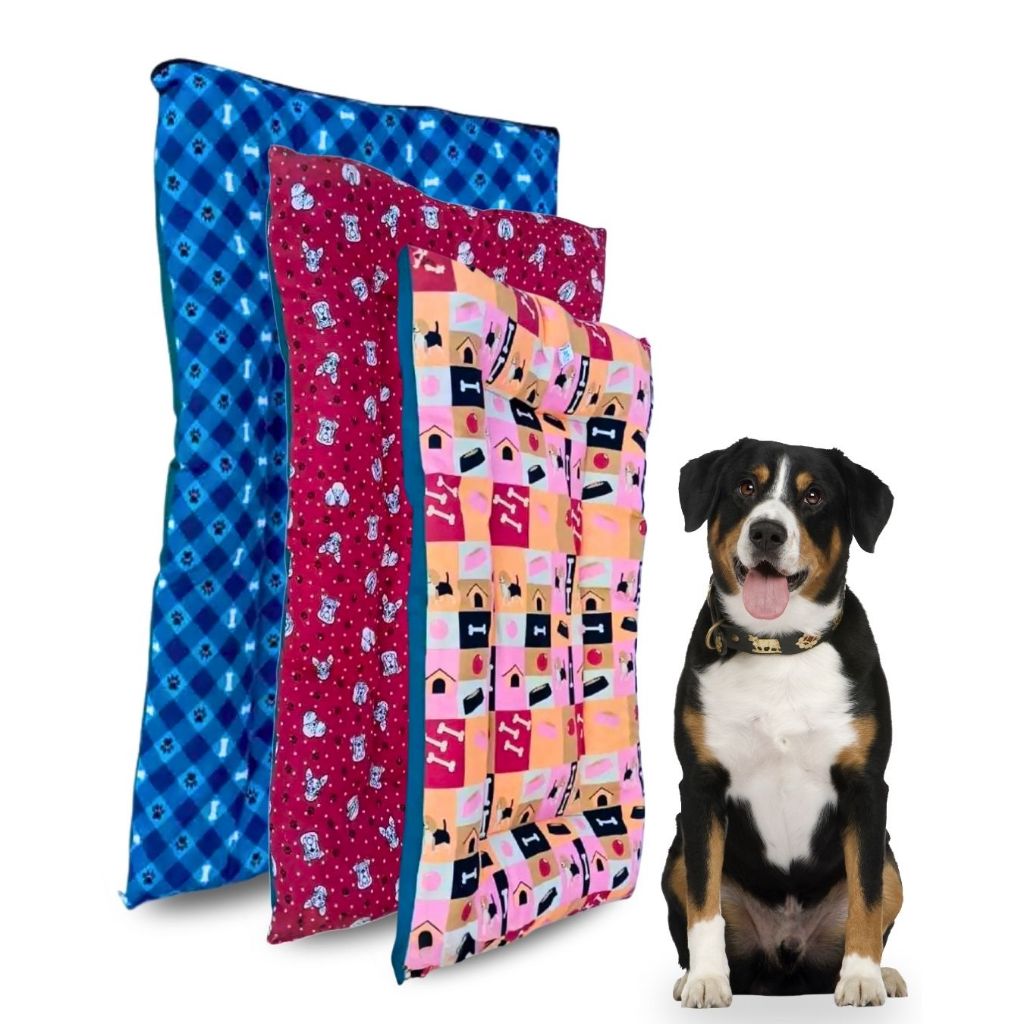 Cama Colchonete para Cachorro ou Gato Almofada Pet Pequeno Médio e Grande Lavável com Zíper
