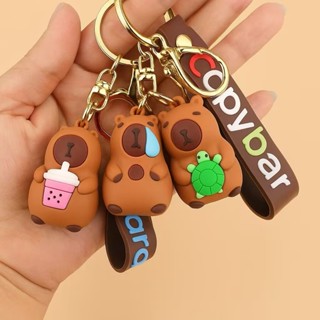 Kit 1/2/3/6 unidades Chaveiros Emborrachado Premium Capivara Capybara capivarinha fofa em Oferta na Shopee