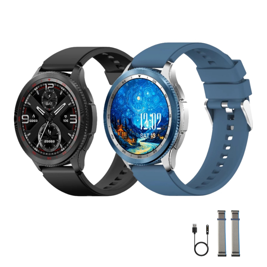 Smartwatch Peje Revo AMOLED 1.43" 3ATM Bluetooth 5.3 Chamadas Músicas Saúde Esporte Premium