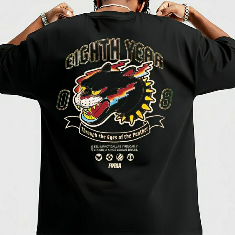 Camiseta FURIA Esports Time Brasileiro de CS Estilo Gamer Unissex
