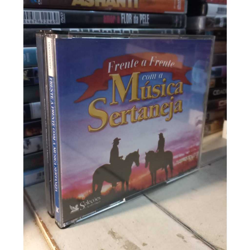 CD Box Reader's Digest - Frente a Frente Com a Música Sertaneja - 4 CDs Bruno e Marrone Zezé Leandro e Leonardo daniel