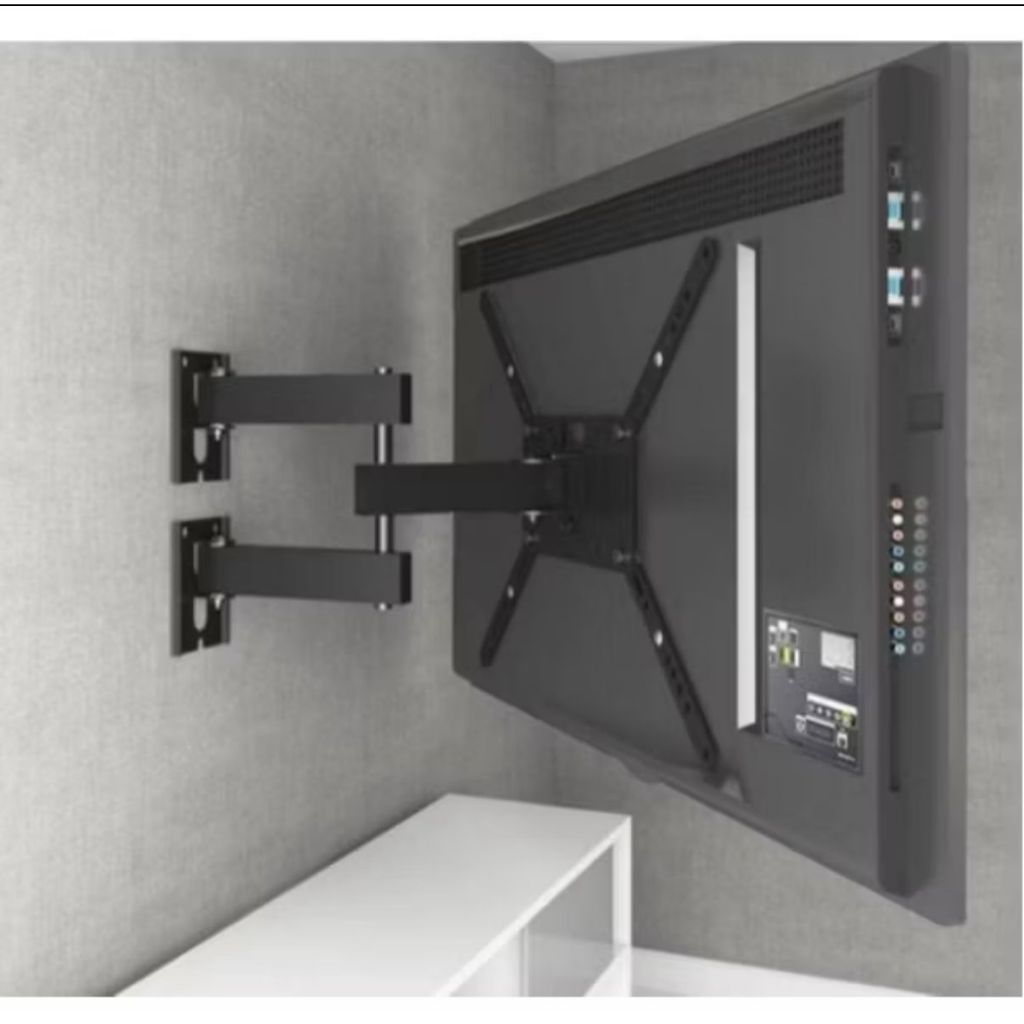 Suporte Tv Tri Articulado Lcd Led Plasma 22 A 55 Pol para parede 32 40 42 43 47 50 52 55 ART 24 TRI ADAP