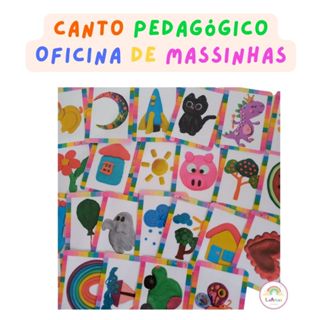 Oficina de Massinha 24 Fichas Pedagógicas Plastificadas em Oferta na Shopee