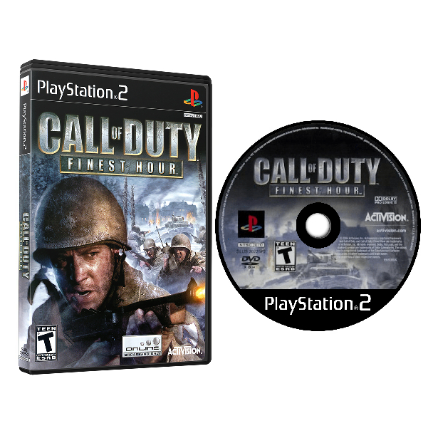Jogo Call of Duty Finest Hour Para PS2 Playstation 2