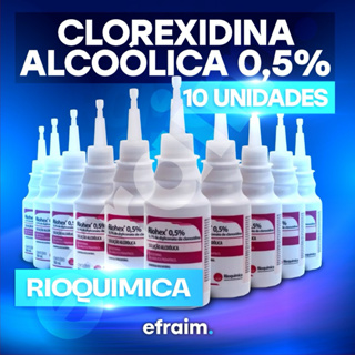 Clorexidina Solução Alcoólica 0,5% 100ml Riohex – 10 Unidades | Rioquímica em Oferta na Shopee