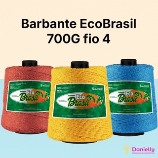 Barbante Eco Brasil Nº4 700g – Fio Colorido para Artesanato,Tapetes, Crochê em Oferta na Shopee
