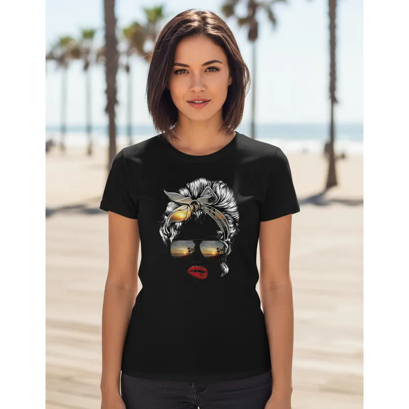 Camiseta Feminina Moda Luxo Blusa Feminina Personalizada Femenina