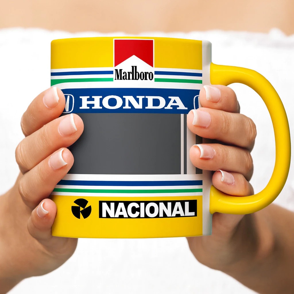 Caneca F1 Formuila 1 retro - Airton Sena Capacete