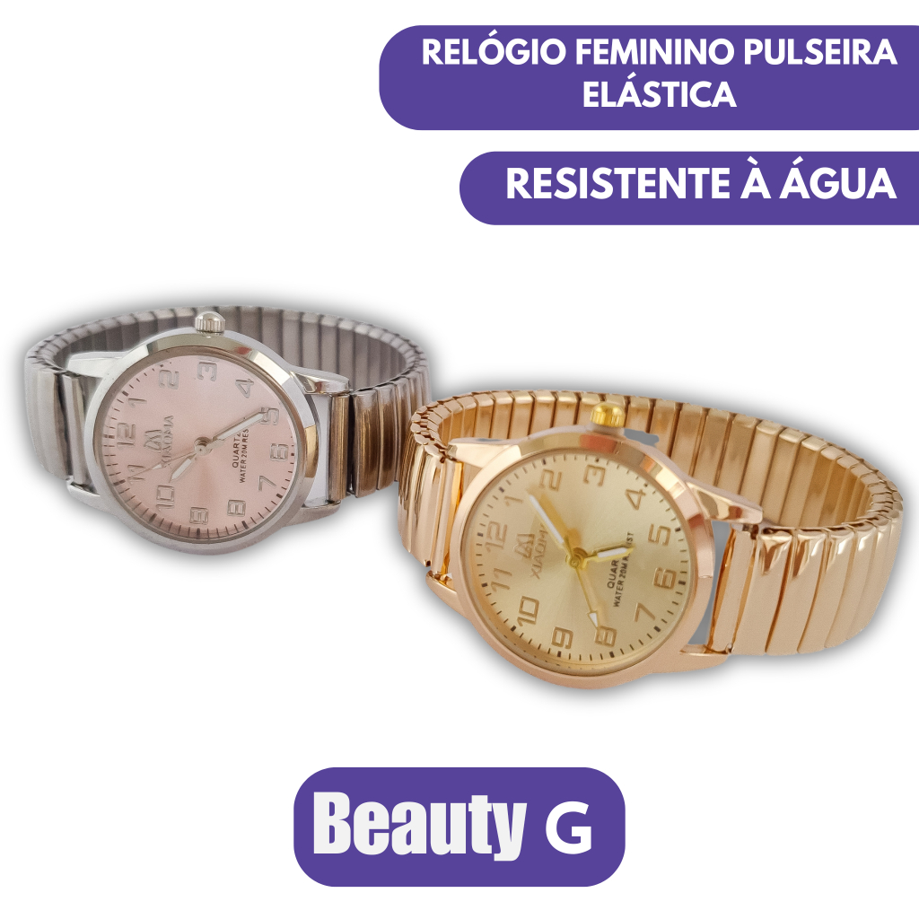 Relogio Feminino De Pulso Redondo Resistente à Água Tamanho Pequeno Com Pulseira Elastica Em Aço em Oferta na Shopee