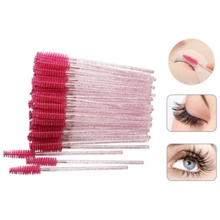 Kit 50-300 Escovinhas De Cílios Sobrancelha Glitter Extensão e Alongamento Descartável em Oferta na Shopee