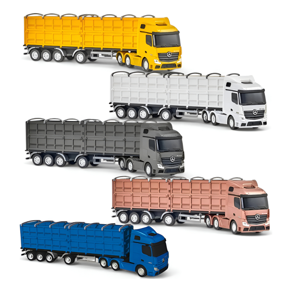 BRINQUEDO CAMINHÃO MERCEDES BENZ – GRANELEIRO – USUAL BRINQUEDOS – REF. 834