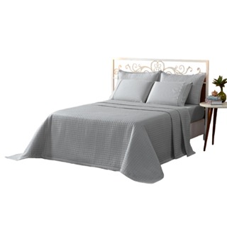 Cobre Leito Luna Super King 3 Peças Percal 400 Fios Toque Macio Luxo Premium Colcha Cama em Oferta na Shopee
