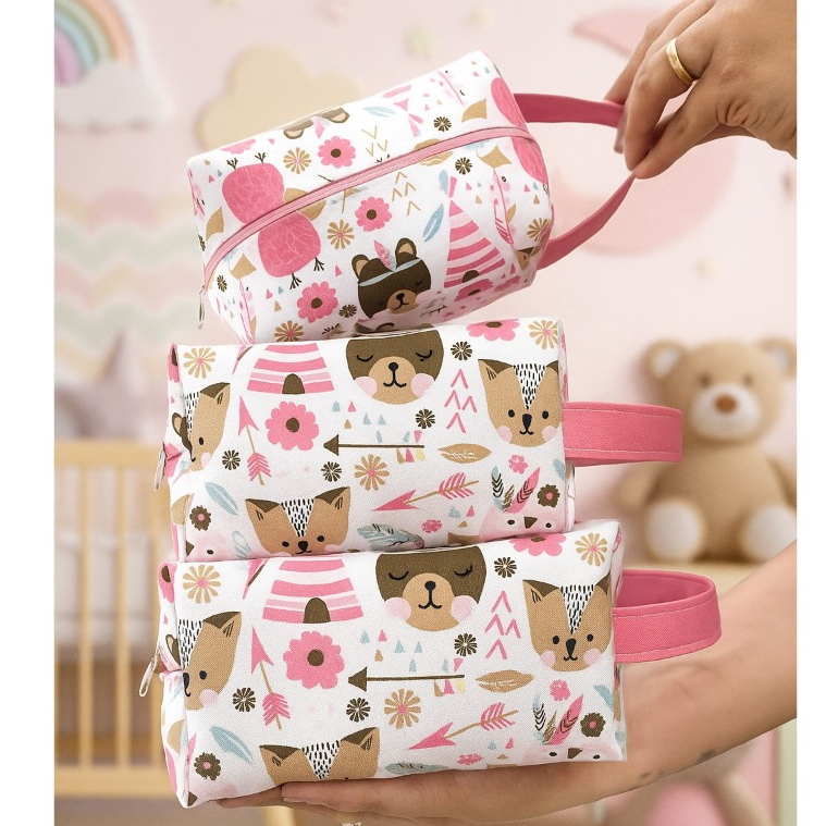 Necesser Maletinha Infantil Porta Brinquedo Porta Organizador de mala mochila Bolsinha Organizadora infantil Necesser em Oferta na Shopee