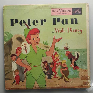 LP Disco de Vinil Walt Disney – Peter Pan & Robin Hood (2 histórias no mesmo disco) Clássico