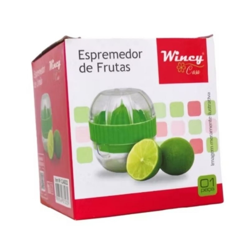 Espremedor De Frutas Limão Suco C/ Reservatório Em Acrílico Cor Verde