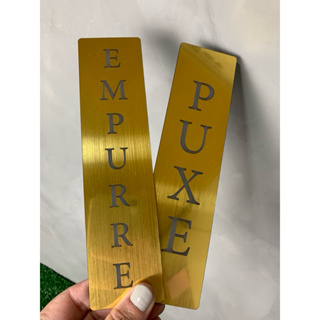 Placa Sinalização Puxe Empurre ABS 2 Unidades Verticais Sem Borda em Oferta na Shopee