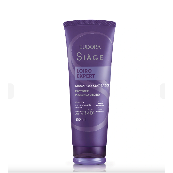 Shampoo Desamarelador Siàge Loiro Expert 250ml, Eudora.