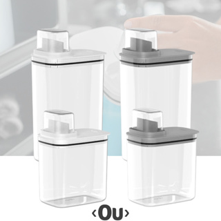 Kit Dispenser Organizador Lavanderia 2,3 litros + 1,5 Litros Ou em Oferta na Shopee