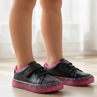 Tênis Infantil Star Menina Glitter Casual Escola Leve em Oferta na Shopee