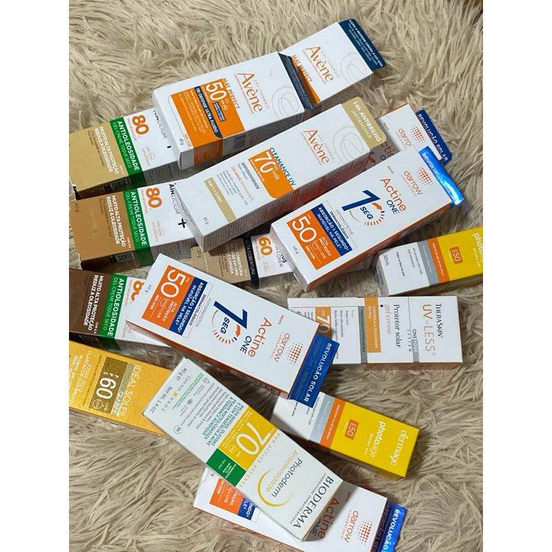 Protetores Solares Sortidos com cor