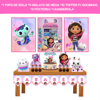 Kit Festa Em Casa - A Casa Magica da Gabi - Só Um Bolinho em Oferta na Shopee