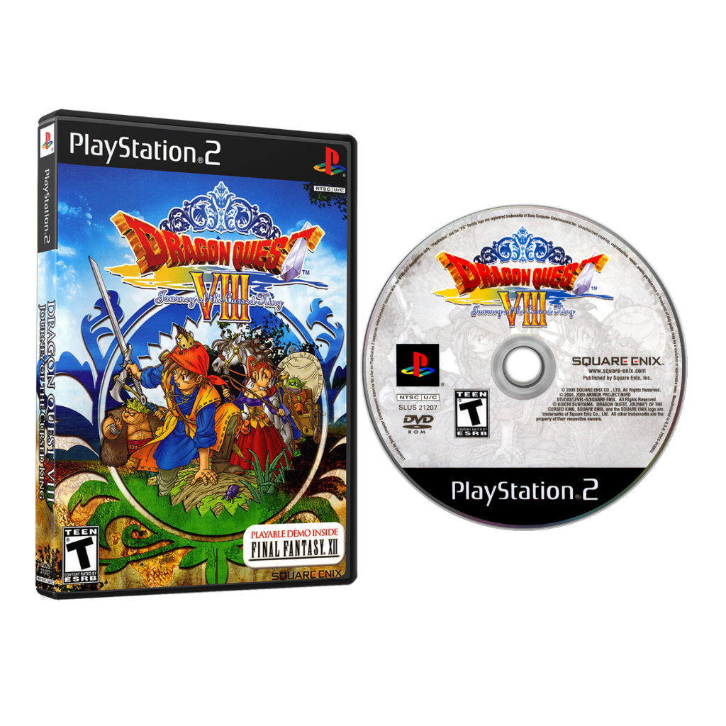 Jogo Dragon Quest VIII Journey of the Cursed King Para PS2 Playstation 2