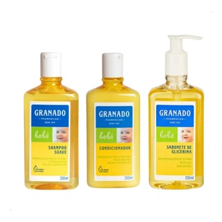 Kit bebê Hora do banho granado Tradicional shampoo condicionador sabonete em Oferta na Shopee