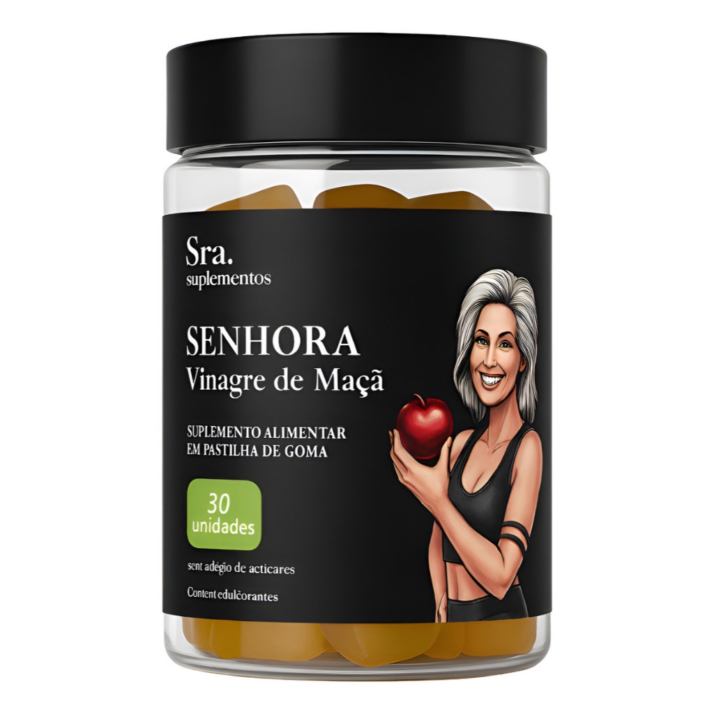Gummy Emagrecedor Vinagre De Maçã Senhora Suplementos 30 Un - Frutas Vermelhas