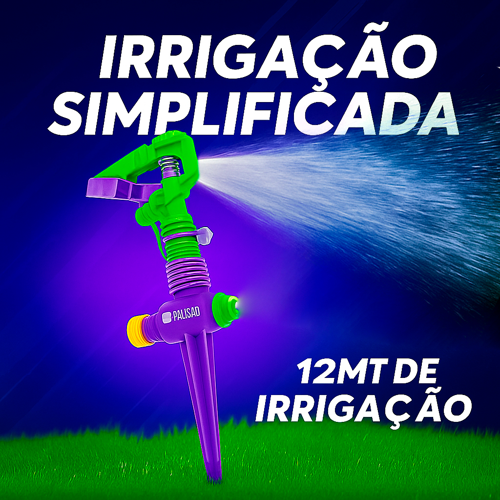 Irrigador de Jardim Gramado e Horta Setorial Tipo Espiga Palisad 654158 | Aspersor de Jardim com Alcance 12m