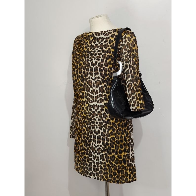 Brechó SahLo - bolsa de ombro preta hobo luz da lua