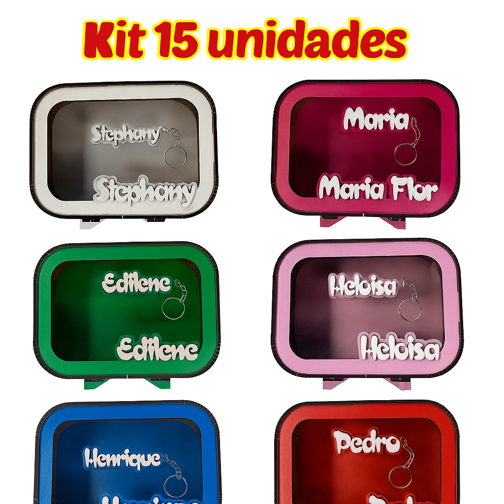 Cofre Personalizado + Chaveiro Personalizado em MDF  e Acrílico