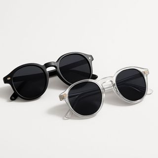 Kit 2 oculos de sol redondo behave new gray na moda unissex proteçao uv400