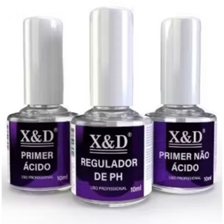 Kit 10ml Preparadores Primer Ácido + Primer Não Ácido + Regulador De PH Unhas De Gel Acrigel E Porcelana em Oferta na Shopee