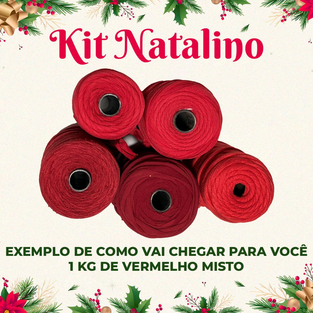 |LANÇAMENTO SOLTINHOS NATALINO| Fio De Malha Brasil - Otimo CUSTO-BENEFÍCIO -  Vermelho Mistos em Oferta na Shopee