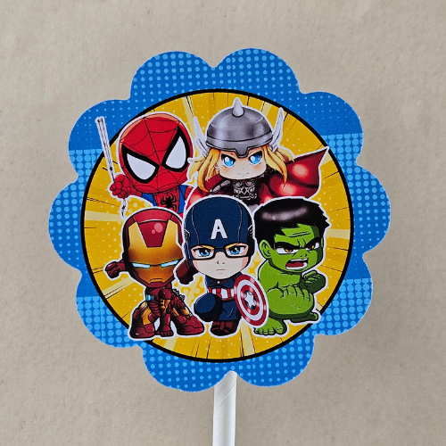 10 a 30 Centro de mesa Vingadores Baby cute - PEGUE E MONTE - Aniversário - lembrancinhas - festas — imagem 2 de 2