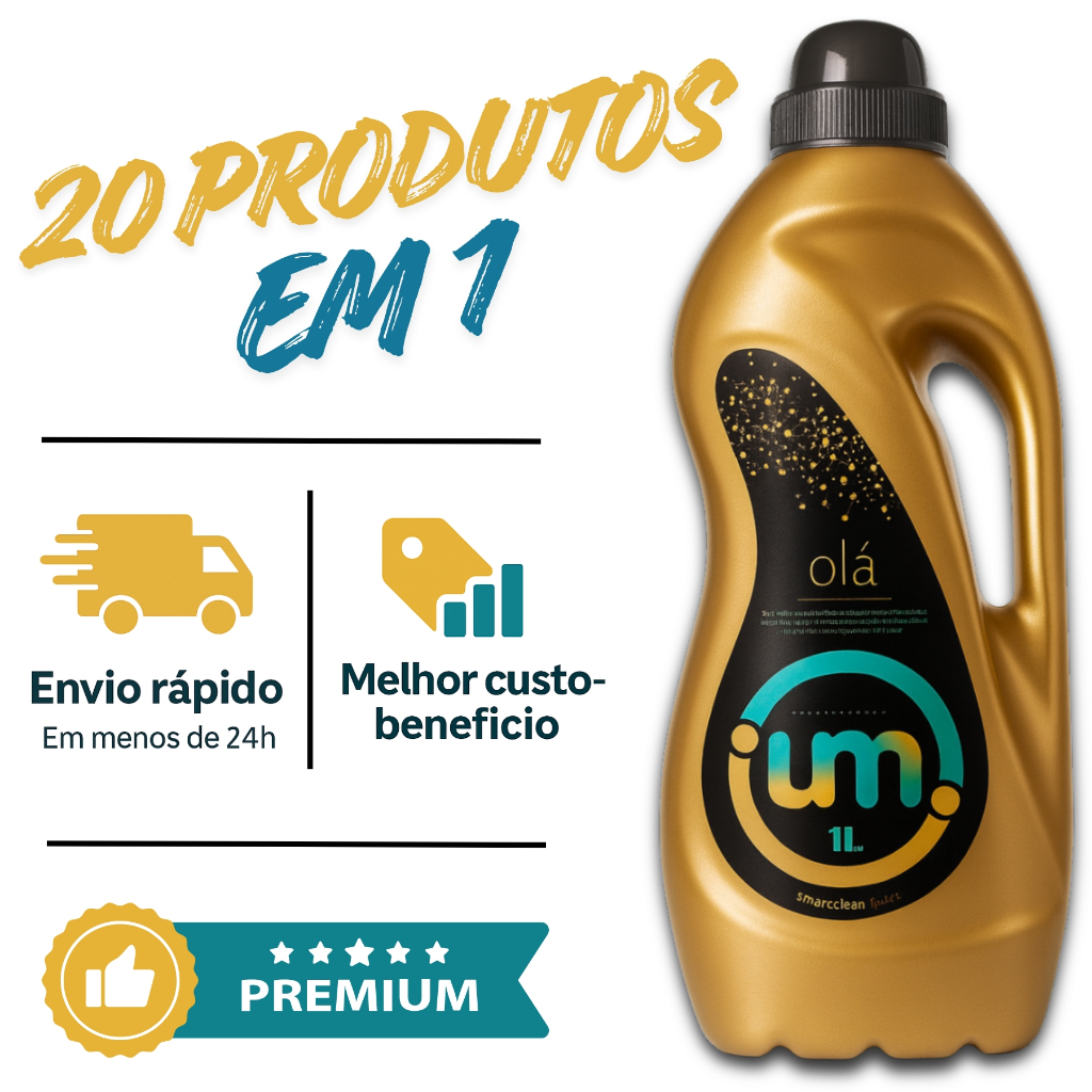Smart Clean Um Limpador Multiuso Ultra Moléculas 1 Litro achadinhos da shopee Limpeza Facil