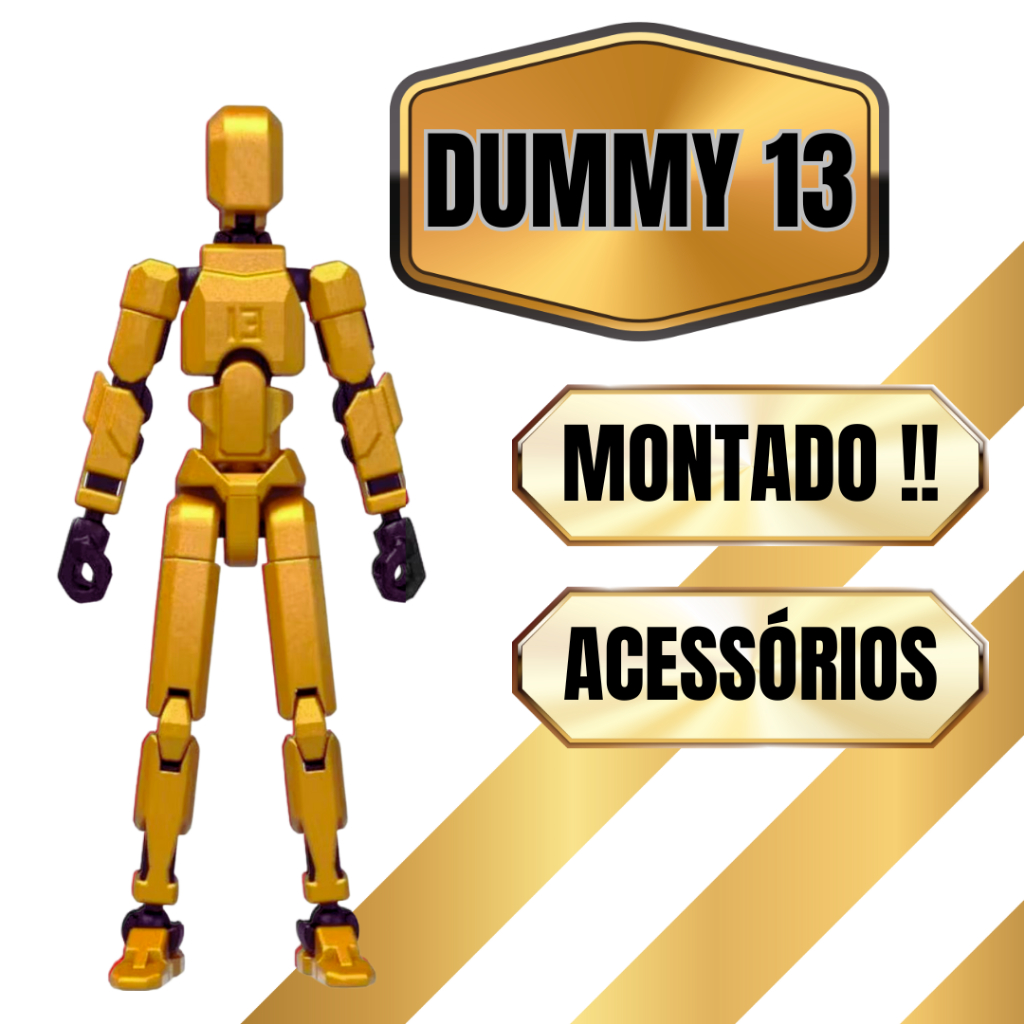 Boneco Articulado Dummy 13 Titan Ação Com Acessórios Montado em Oferta na Shopee
