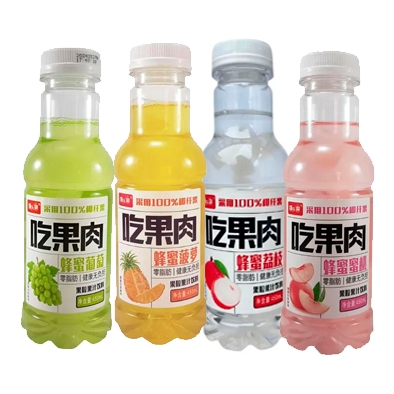 Suco Bebida com Suco de Frutas, Mel e Nata de Coco Jiaozuo Sabores 450ml - Importado China