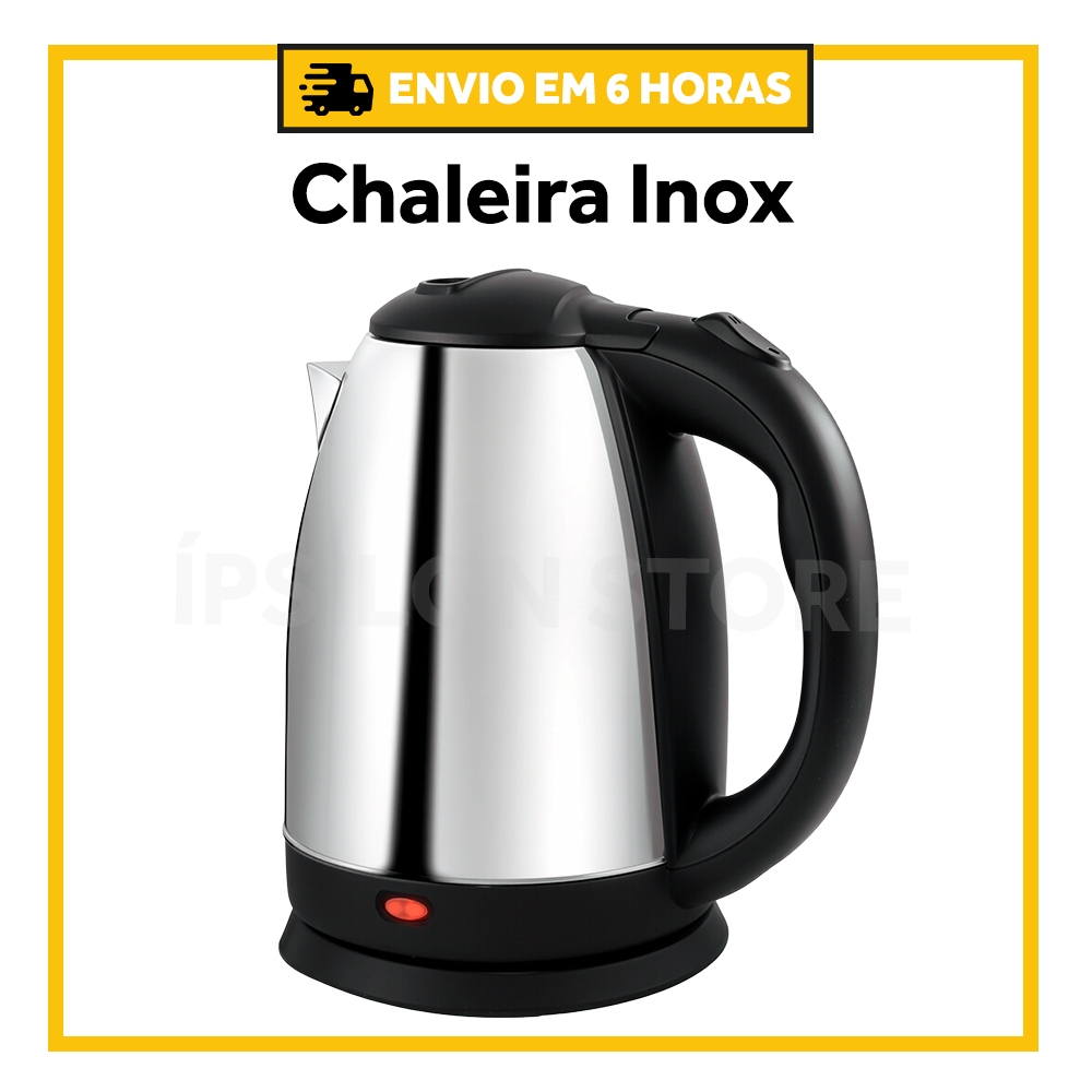 Chaleira Elétrica Térmica Bule Com Tampa Inox 1,8L 110V