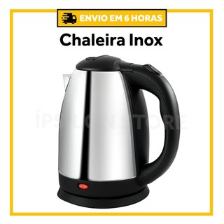 Chaleira Elétrica Premium Térmica Bule Original Com Tampa Inox 1,8L 110V