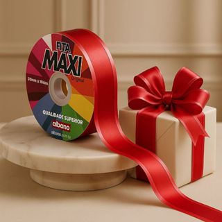 Fita Maxi Decorativa Para Laços de Presentes 32mmX100m Varias Cores Ideal Para Cestas Buquês Embalagens em Oferta na Shopee
