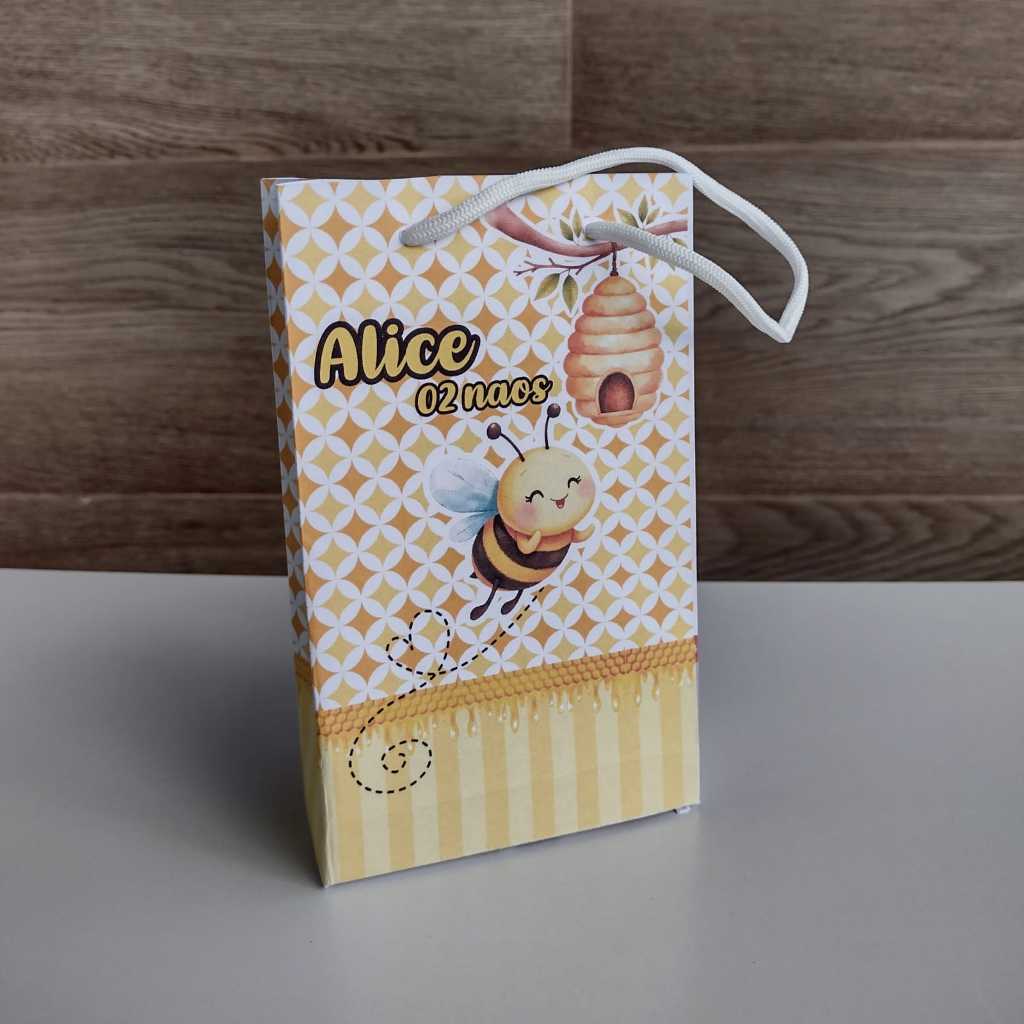 Sacolinha Surpresa Personalizada Abelhinha Lembrancinha Aniversário