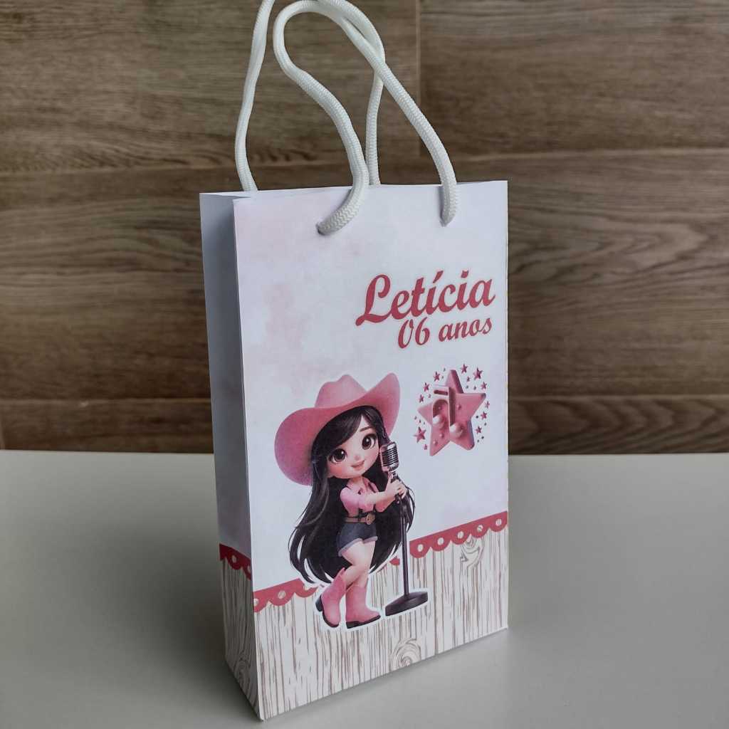 Sacolinha Surpresa Personalizada Boiadeira Lembrancinha Aniversário